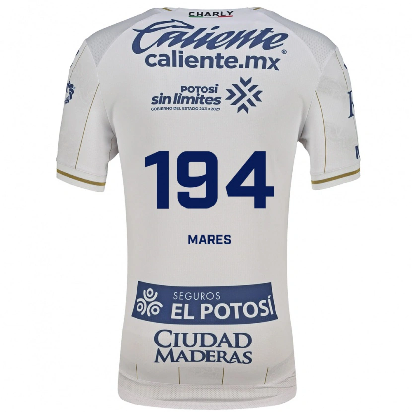 Danxen Hombre Camiseta Cristian Mares #194 Blanco Azul 2ª Equipación 2026/27 La Camisa México