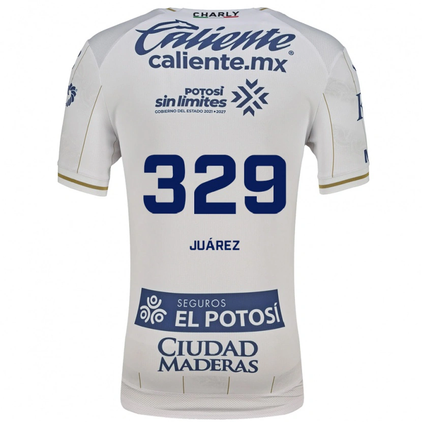 Danxen Hombre Camiseta Juan Juárez #329 Blanco Azul 2ª Equipación 2026/27 La Camisa México
