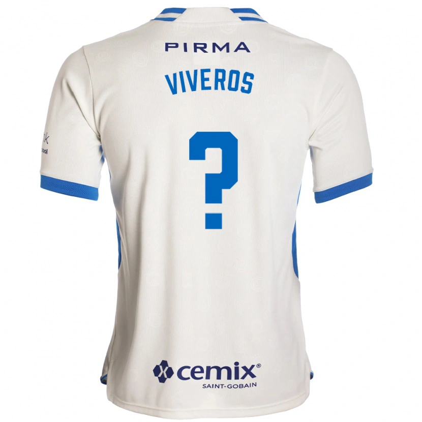 Danxen Hombre Camiseta Axel Viveros #0 Blanco Azul Rojo 2ª Equipación 2026/27 La Camisa México