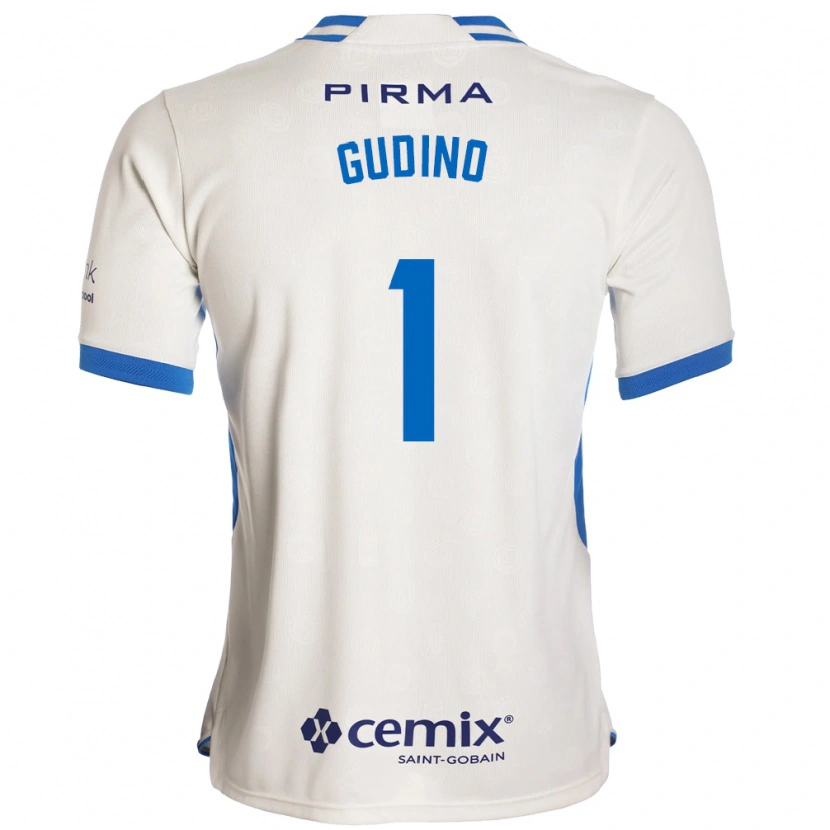 Danxen Hombre Camiseta Andrés Gudiño #1 Blanco Azul Rojo 2ª Equipación 2026/27 La Camisa México