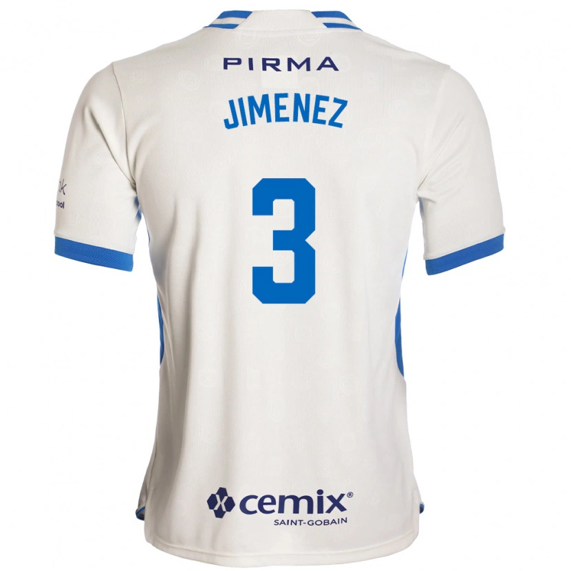Danxen Hombre Camiseta Jaiber Jimenez #3 Blanco Azul Rojo 2ª Equipación 2026/27 La Camisa México