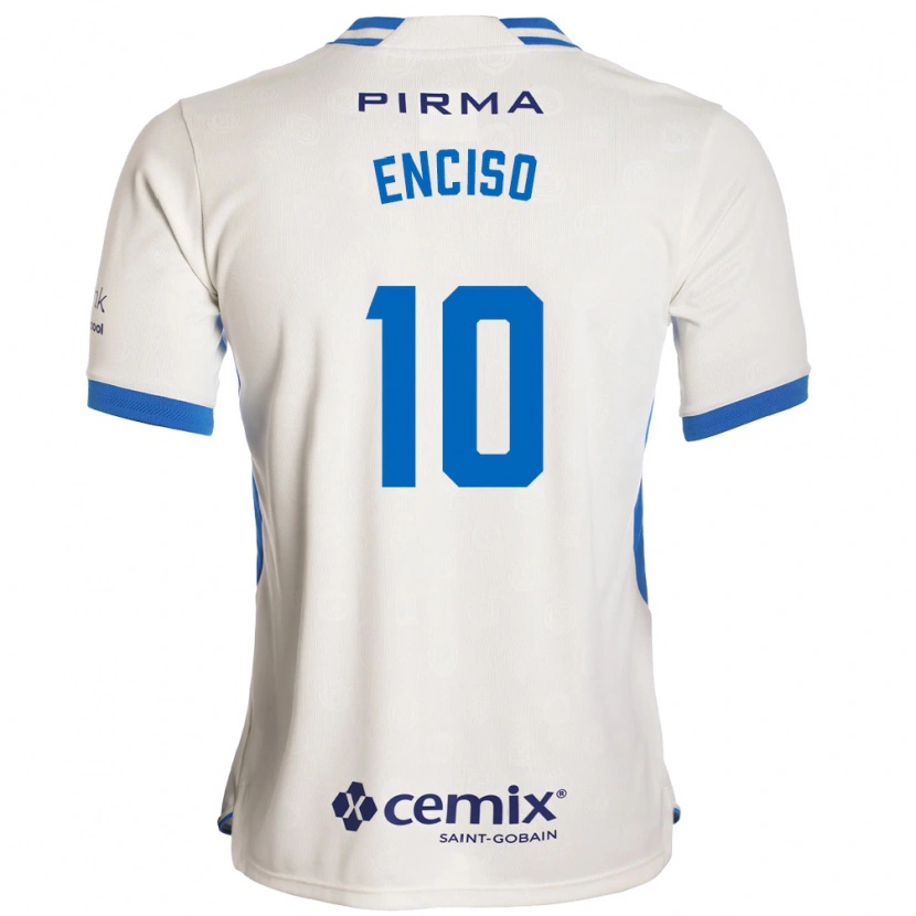 Danxen Hombre Camiseta Martha Enciso #10 Blanco Azul Rojo 2ª Equipación 2026/27 La Camisa México