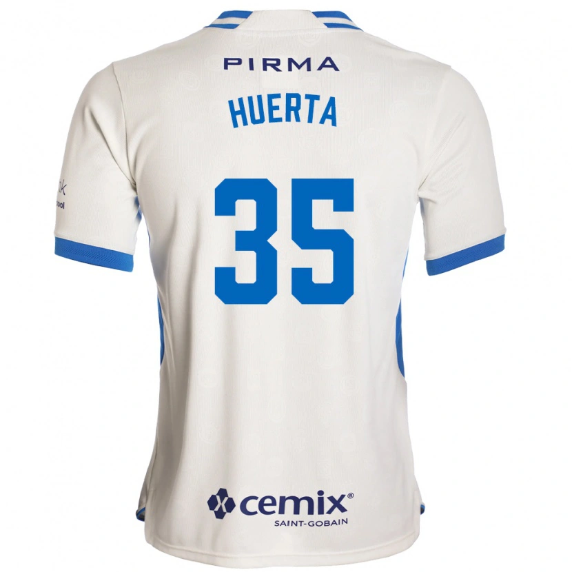 Danxen Hombre Camiseta Renata Huerta #35 Blanco Azul Rojo 2ª Equipación 2026/27 La Camisa México