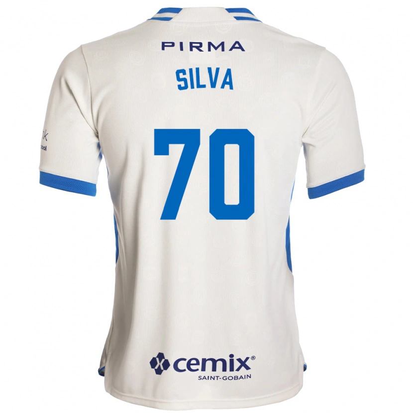 Danxen Hombre Camiseta Iván Silva #70 Blanco Azul Rojo 2ª Equipación 2026/27 La Camisa México