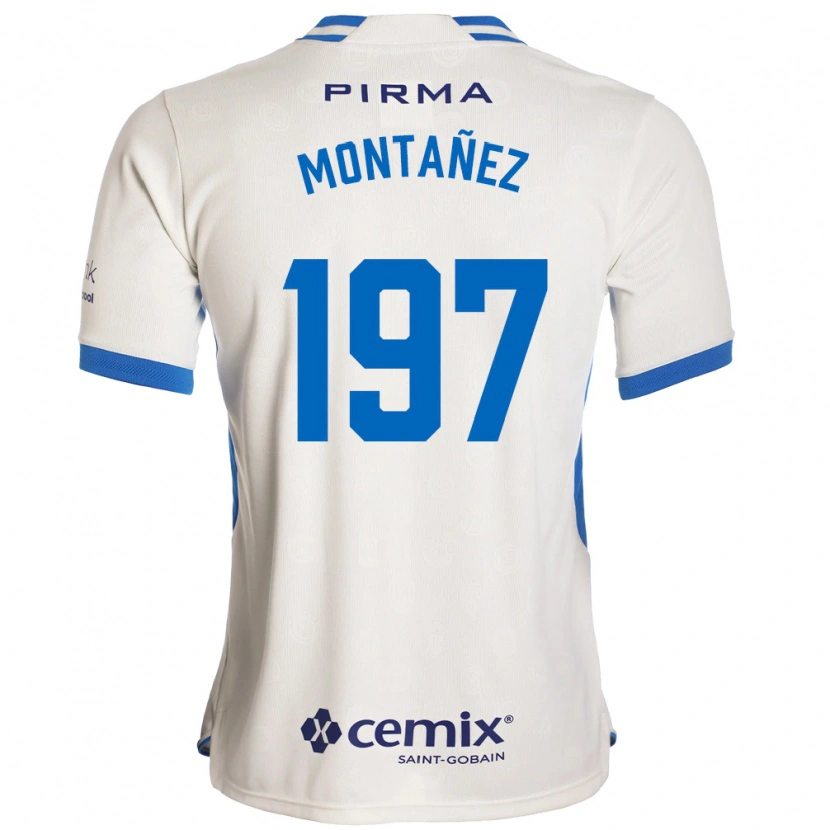 Danxen Hombre Camiseta Humberto Montañez #197 Blanco Azul Rojo 2ª Equipación 2026/27 La Camisa México