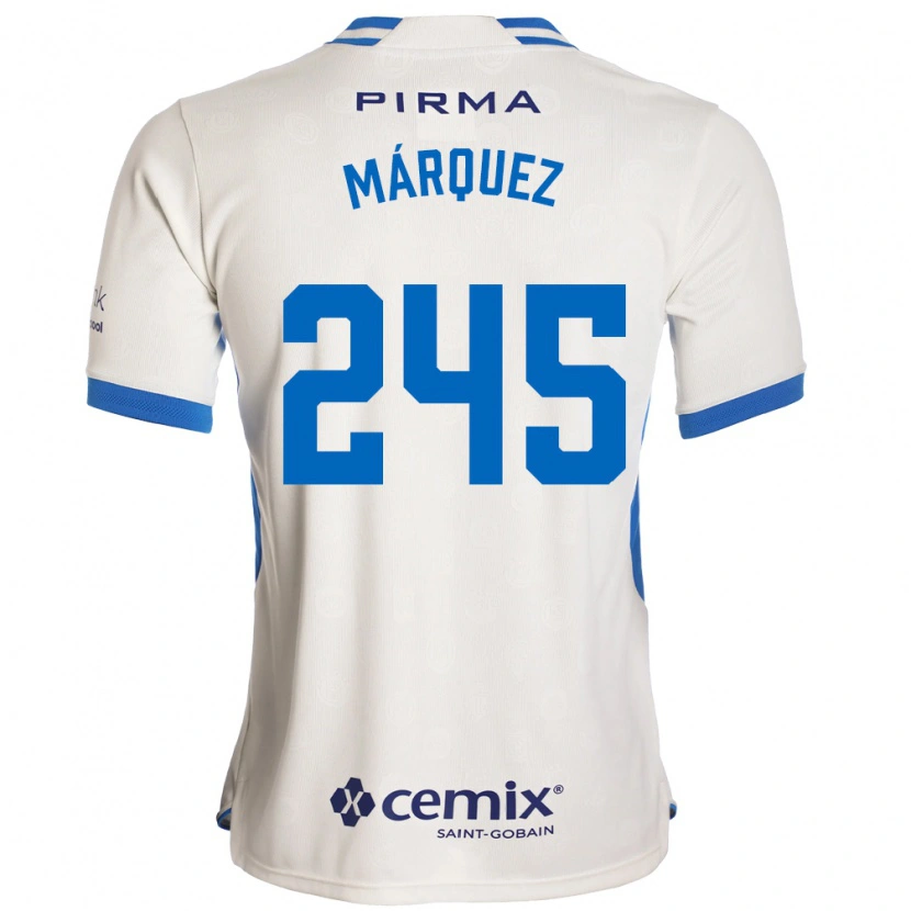 Danxen Hombre Camiseta Víctor Márquez #245 Blanco Azul Rojo 2ª Equipación 2026/27 La Camisa México