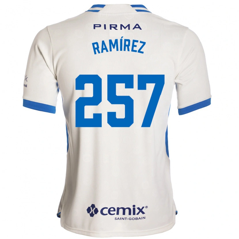 Danxen Hombre Camiseta Jacobo Ramírez #257 Blanco Azul Rojo 2ª Equipación 2026/27 La Camisa México