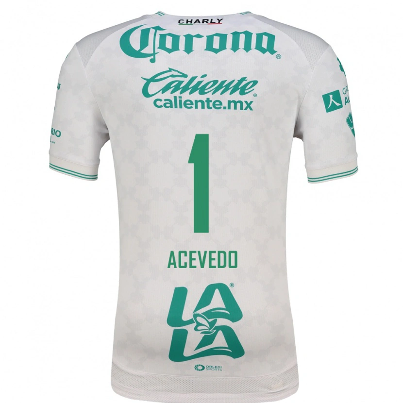 Danxen Hombre Camiseta Carlos Acevedo #1 Verde Claro Blanco 2ª Equipación 2026/27 La Camisa México