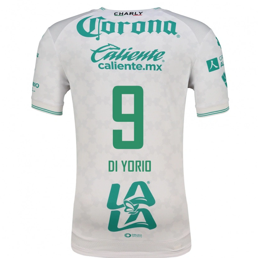 Danxen Hombre Camiseta Lucas Di Yorio #9 Verde Claro Blanco 2ª Equipación 2026/27 La Camisa México