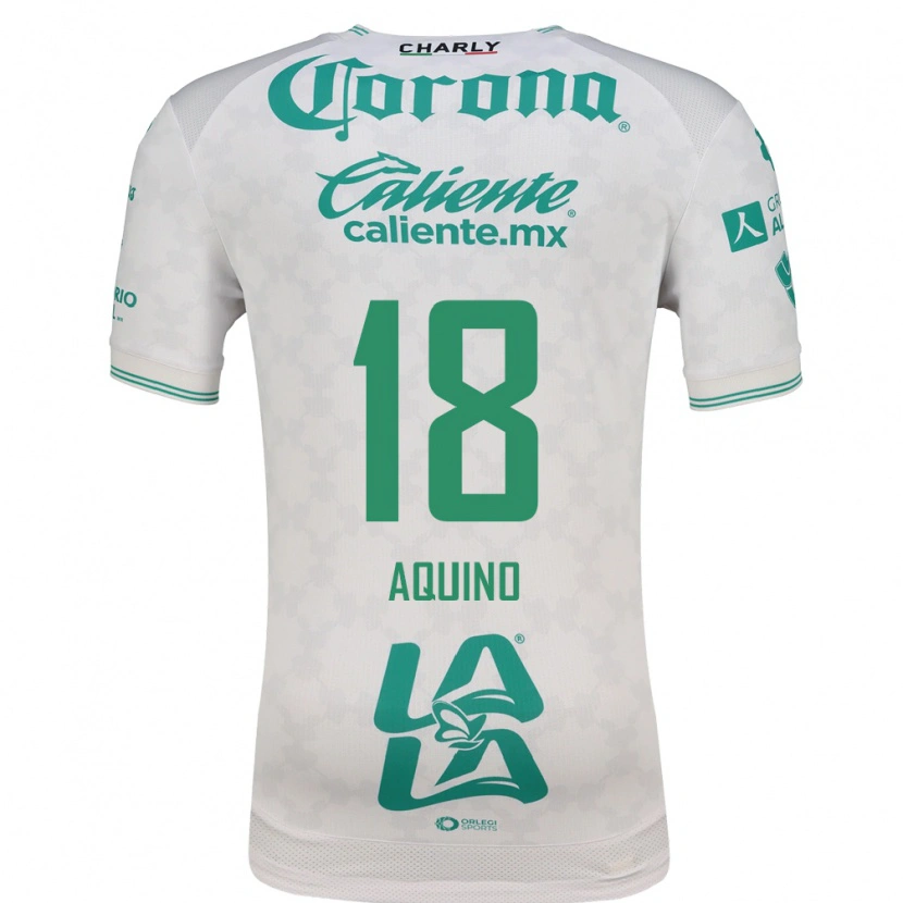 Danxen Hombre Camiseta Pedro Aquino #18 Verde Claro Blanco 2ª Equipación 2026/27 La Camisa México