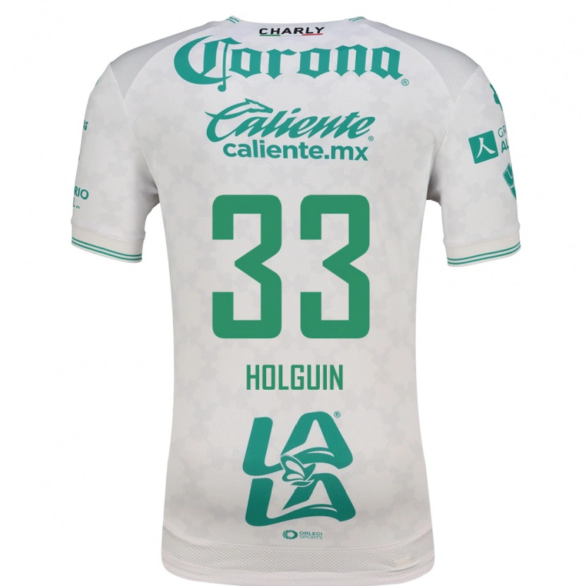 Danxen Hombre Camiseta Héctor Holguín #33 Verde Claro Blanco 2ª Equipación 2026/27 La Camisa México