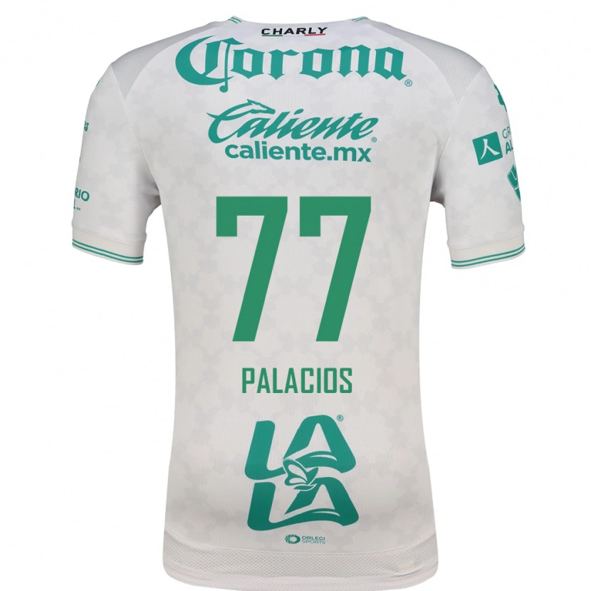 Danxen Hombre Camiseta Kevin Palacios #77 Verde Claro Blanco 2ª Equipación 2026/27 La Camisa México