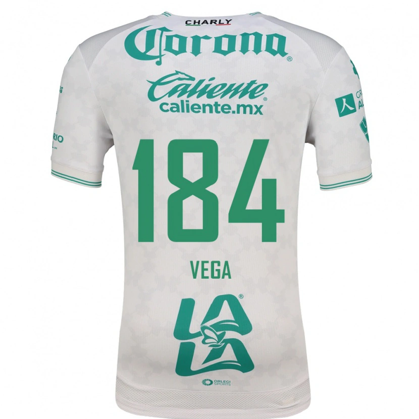 Danxen Hombre Camiseta Luis Vega #184 Verde Claro Blanco 2ª Equipación 2026/27 La Camisa México