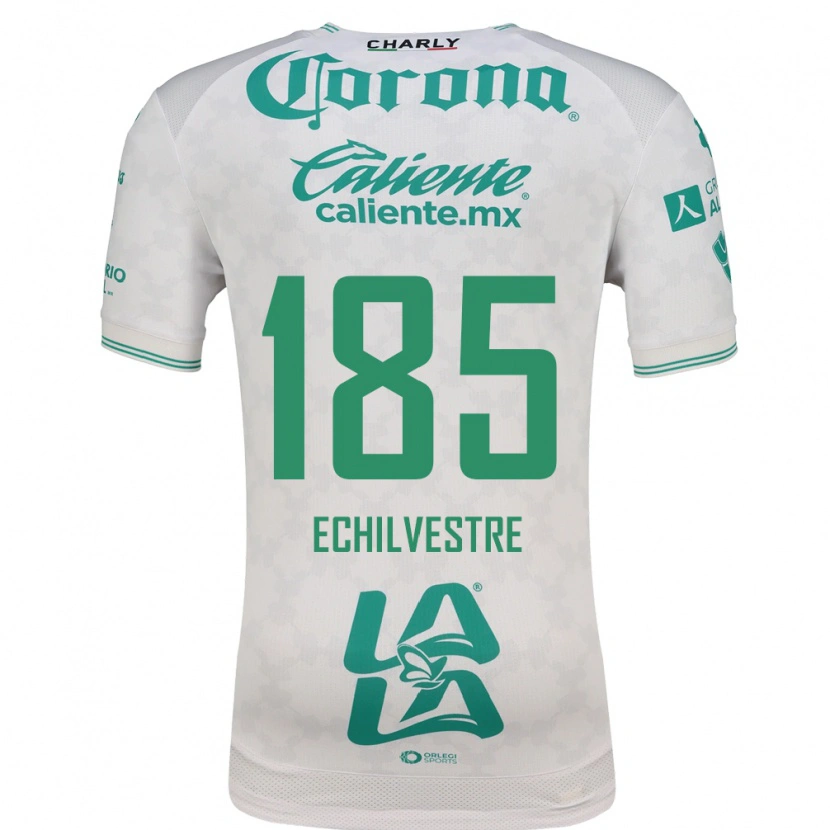 Danxen Hombre Camiseta Juan Echilvestre #185 Verde Claro Blanco 2ª Equipación 2026/27 La Camisa México