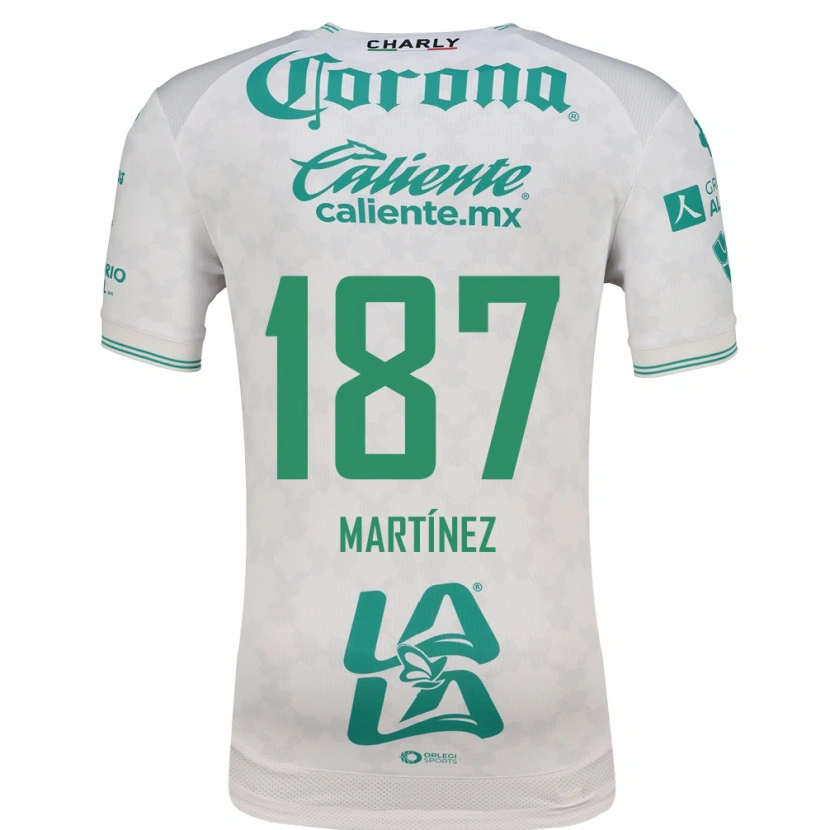 Danxen Hombre Camiseta Thiago Martínez #187 Verde Claro Blanco 2ª Equipación 2026/27 La Camisa México