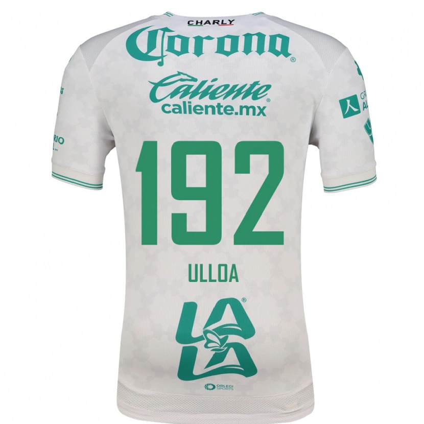 Danxen Hombre Camiseta José Ulloa #192 Verde Claro Blanco 2ª Equipación 2026/27 La Camisa México