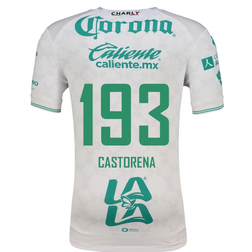 Danxen Hombre Camiseta Damián Castorena #193 Verde Claro Blanco 2ª Equipación 2026/27 La Camisa México
