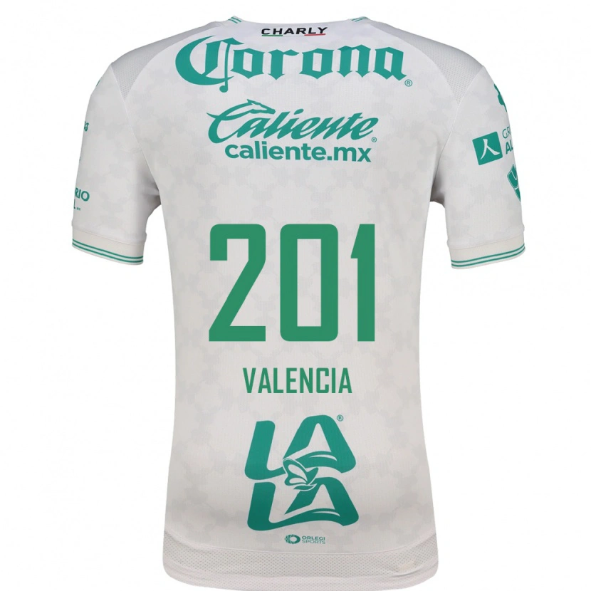 Danxen Hombre Camiseta Álex Valencia #201 Verde Claro Blanco 2ª Equipación 2026/27 La Camisa México