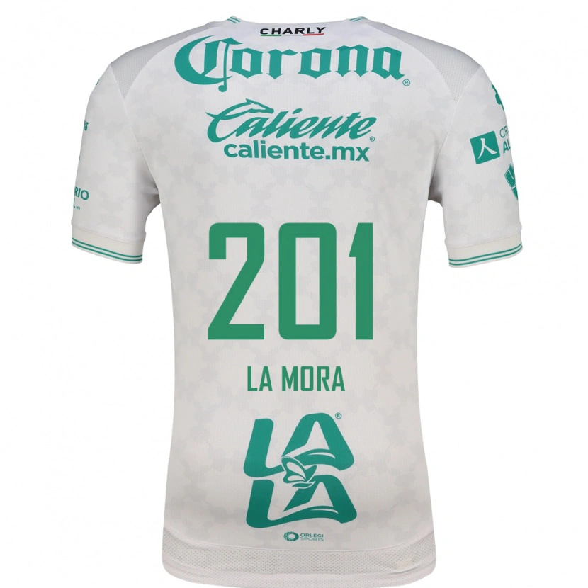 Danxen Hombre Camiseta Luis De La Mora #201 Verde Claro Blanco 2ª Equipación 2026/27 La Camisa México