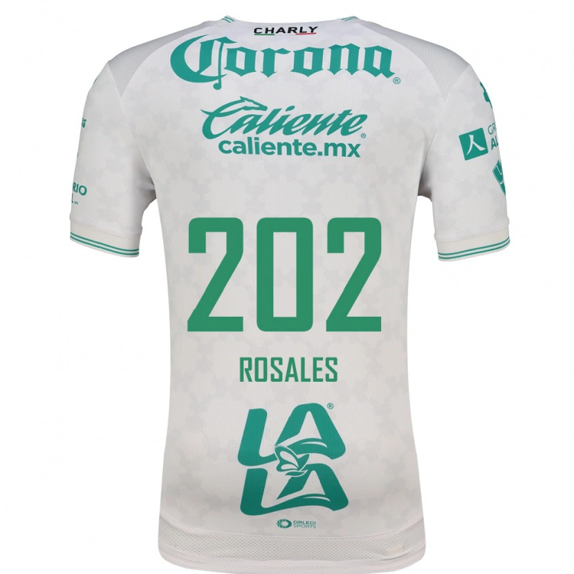 Danxen Hombre Camiseta Luis Rosales #202 Verde Claro Blanco 2ª Equipación 2026/27 La Camisa México