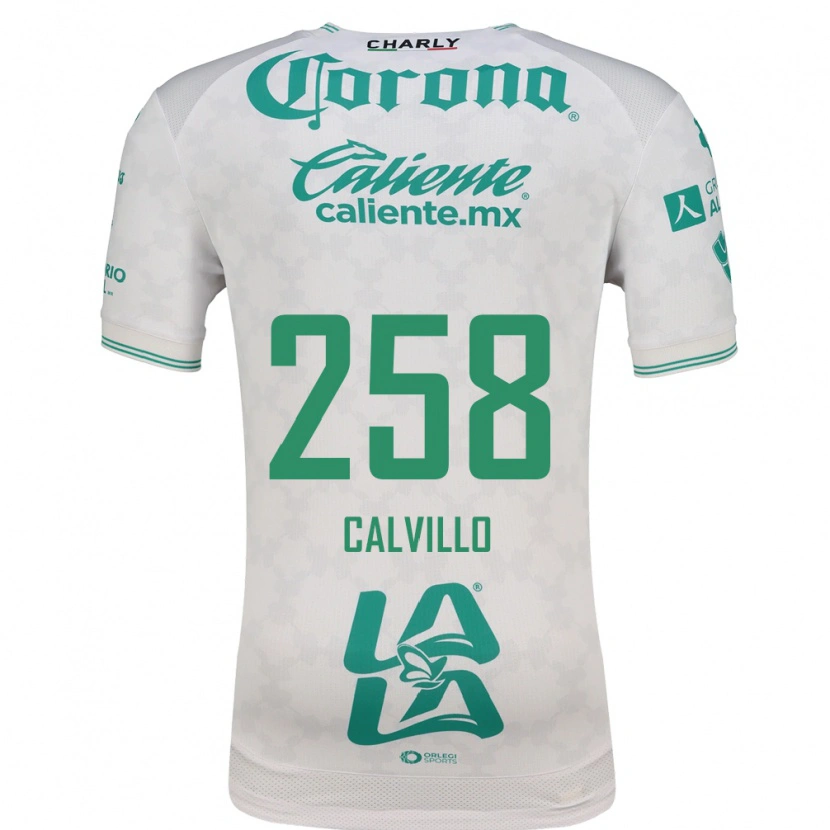 Danxen Hombre Camiseta Carlos Calvillo #258 Verde Claro Blanco 2ª Equipación 2026/27 La Camisa México