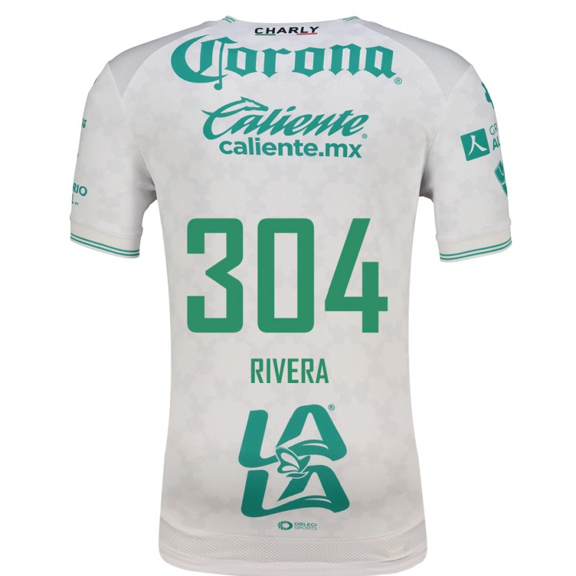 Danxen Hombre Camiseta Jorge Rivera #304 Verde Claro Blanco 2ª Equipación 2026/27 La Camisa México