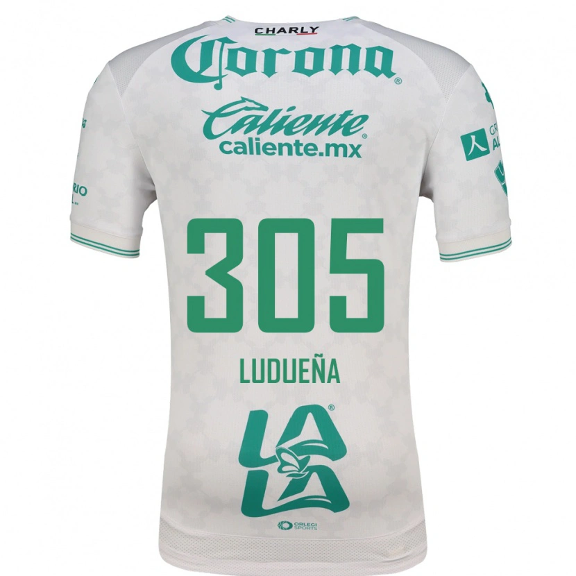 Danxen Hombre Camiseta Daniel Ludueña #305 Verde Claro Blanco 2ª Equipación 2026/27 La Camisa México