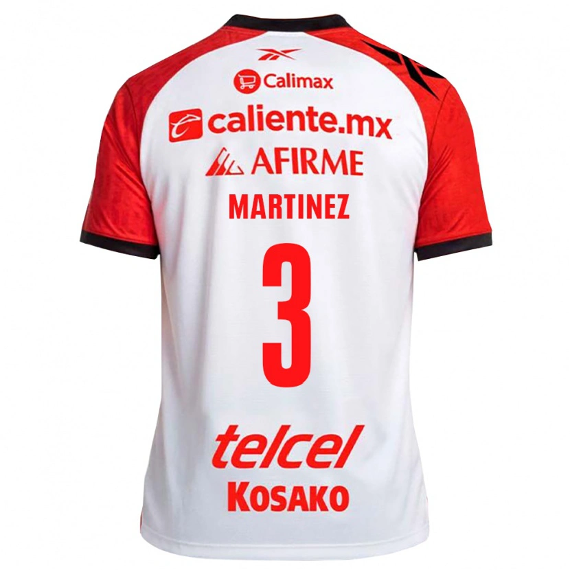 Danxen Hombre Camiseta Nathaly Martinez #3 Rojo Blanco Negro 2ª Equipación 2026/27 La Camisa México