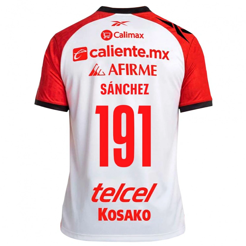 Danxen Hombre Camiseta Diego Sánchez #191 Rojo Blanco Negro 2ª Equipación 2026/27 La Camisa México