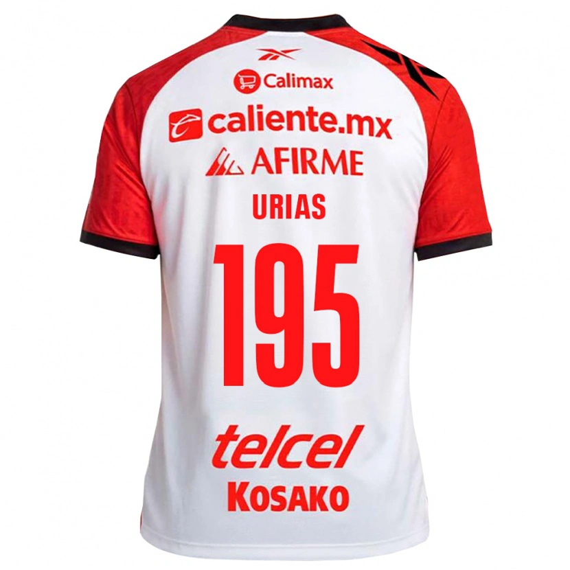 Danxen Hombre Camiseta Héctor Urías #195 Rojo Blanco Negro 2ª Equipación 2026/27 La Camisa México