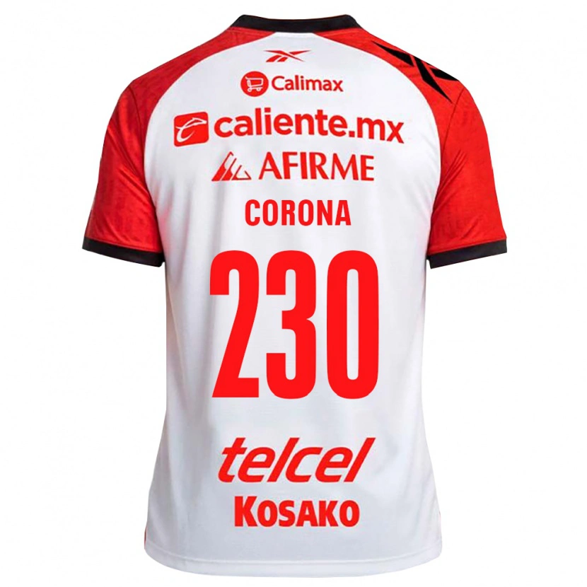 Danxen Hombre Camiseta José Corona #230 Rojo Blanco Negro 2ª Equipación 2026/27 La Camisa México
