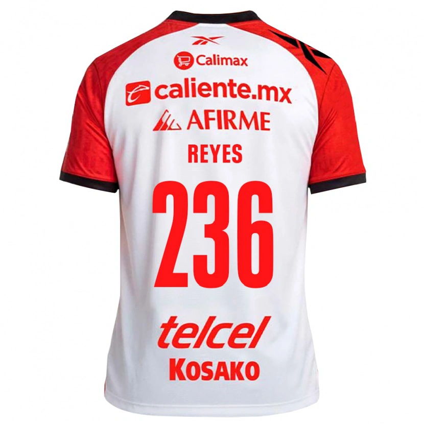 Danxen Hombre Camiseta Abraham Reyes #236 Rojo Blanco Negro 2ª Equipación 2026/27 La Camisa México
