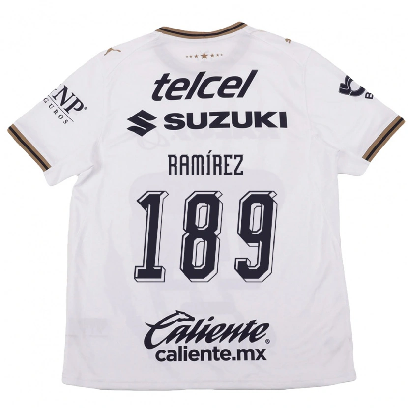 Danxen Hombre Camiseta Héctor Ramírez #189 Blanco Negro Marrón 2ª Equipación 2026/27 La Camisa México