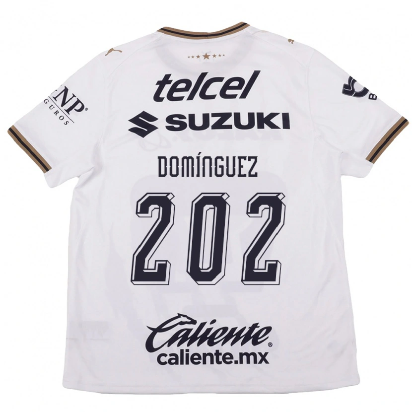 Danxen Hombre Camiseta Julio Domínguez #202 Blanco Negro Marrón 2ª Equipación 2026/27 La Camisa México