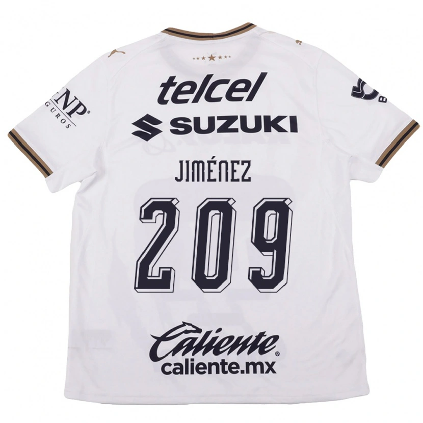 Danxen Hombre Camiseta Norberto Jiménez #209 Blanco Negro Marrón 2ª Equipación 2026/27 La Camisa México