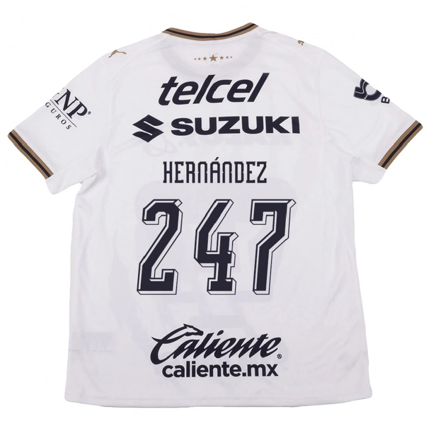 Danxen Hombre Camiseta Oswaldo Hernández #247 Blanco Negro Marrón 2ª Equipación 2026/27 La Camisa México