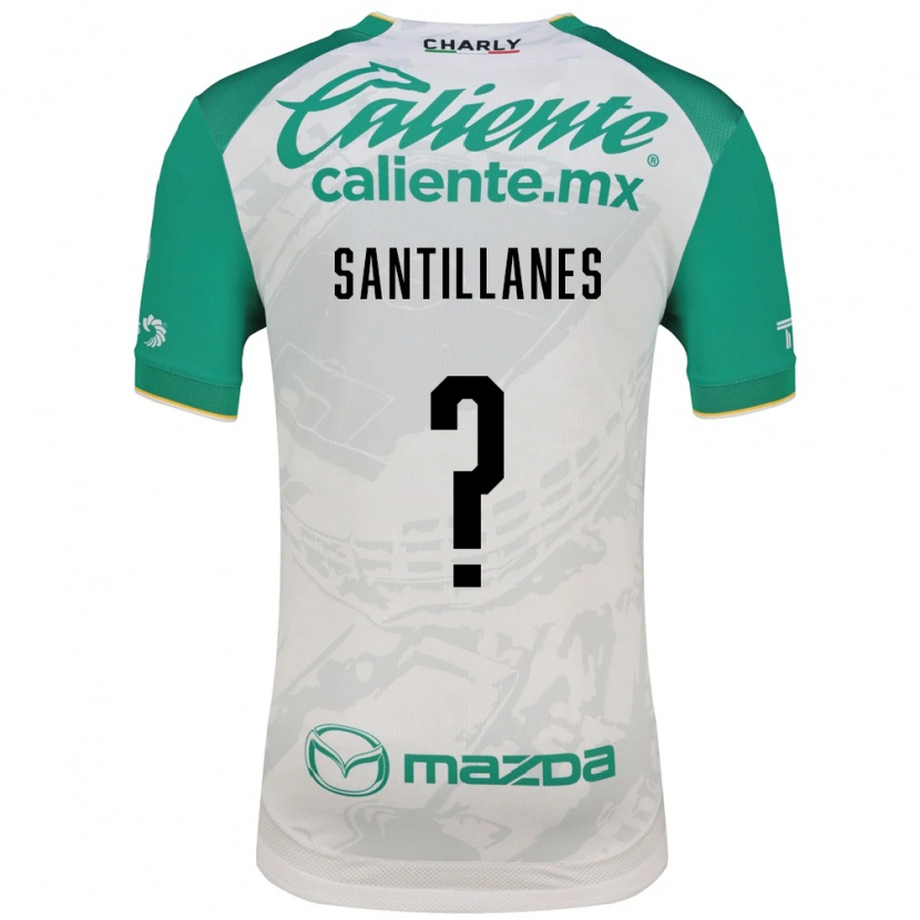 Danxen Hombre Camiseta Antonio Santillanes #0 Verde Claro Blanco 2ª Equipación 2026/27 La Camisa México