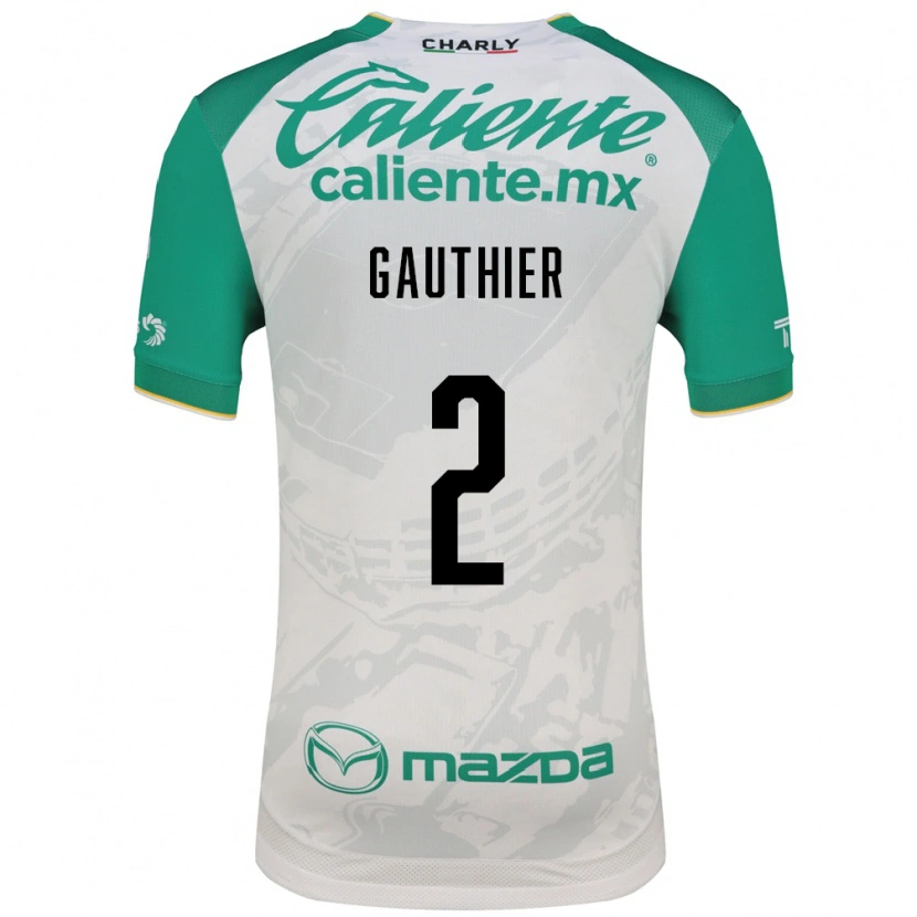 Danxen Hombre Camiseta Valentín Gauthier #2 Verde Claro Blanco 2ª Equipación 2026/27 La Camisa México