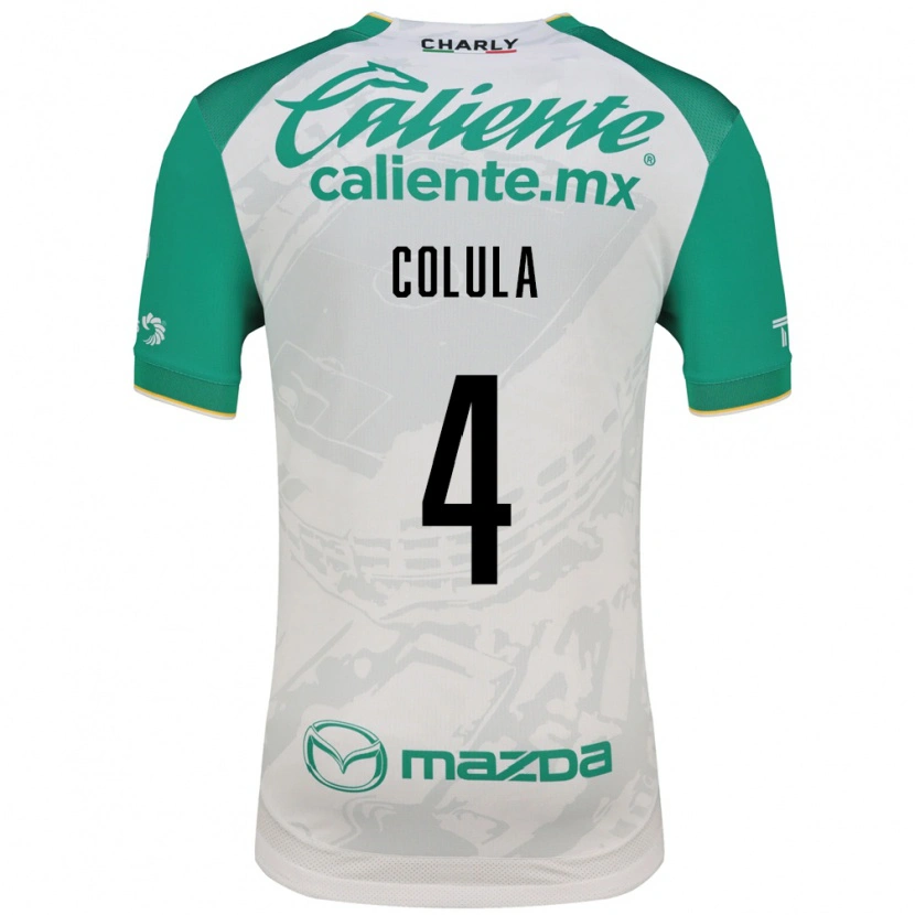 Danxen Hombre Camiseta Bryan Colula #4 Verde Claro Blanco 2ª Equipación 2026/27 La Camisa México