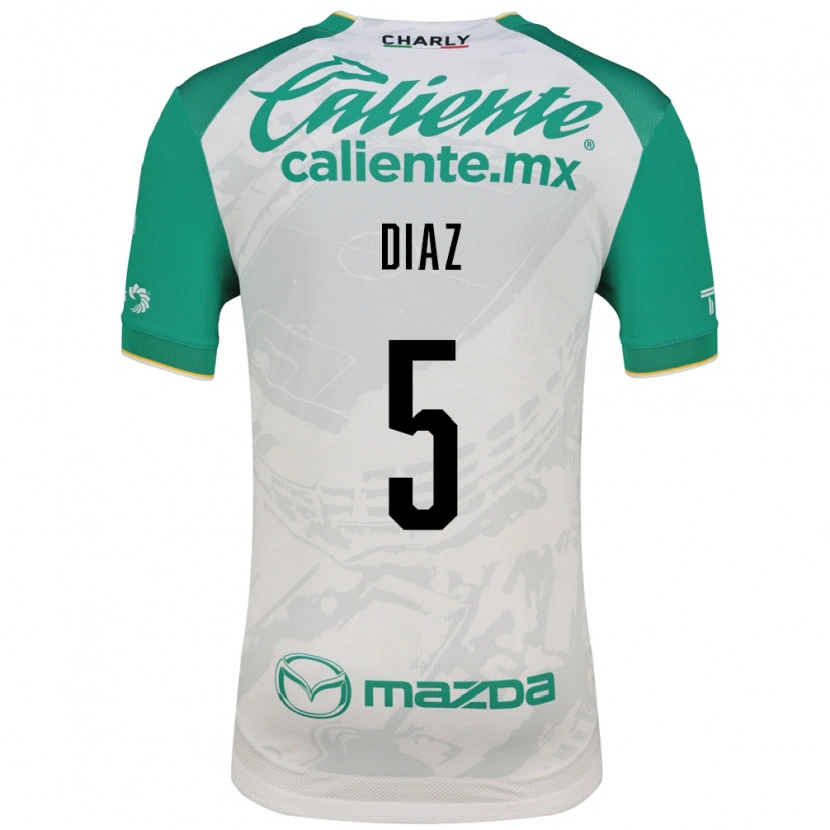 Danxen Hombre Camiseta Brenda Díaz #5 Verde Claro Blanco 2ª Equipación 2026/27 La Camisa México