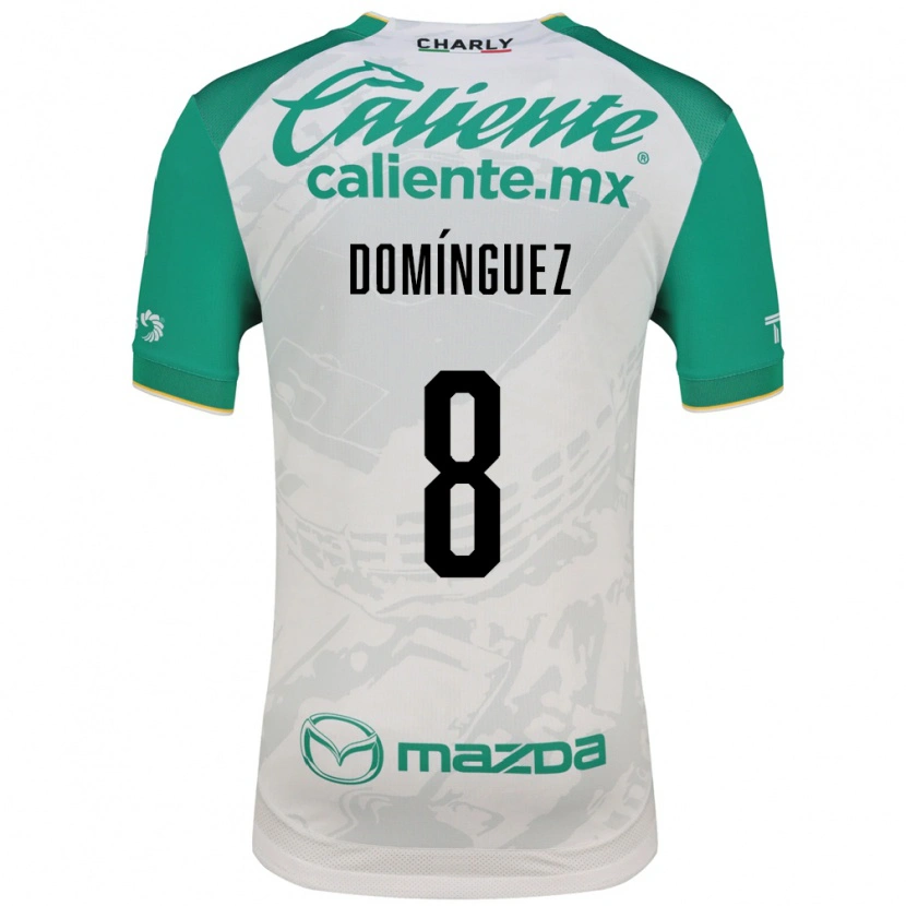 Danxen Hombre Camiseta Juan Domínguez #8 Verde Claro Blanco 2ª Equipación 2026/27 La Camisa México