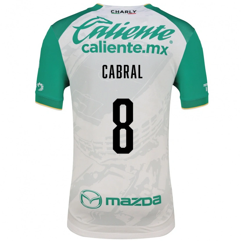 Danxen Hombre Camiseta Luciano Cabral #8 Verde Claro Blanco 2ª Equipación 2026/27 La Camisa México