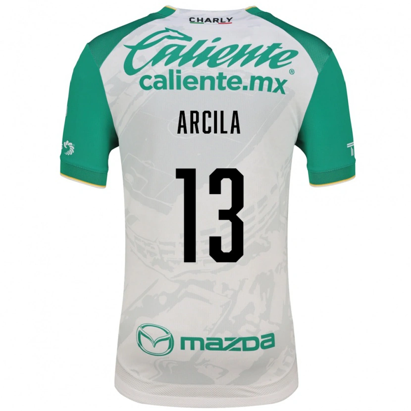 Danxen Hombre Camiseta Daniel Arcila #13 Verde Claro Blanco 2ª Equipación 2026/27 La Camisa México