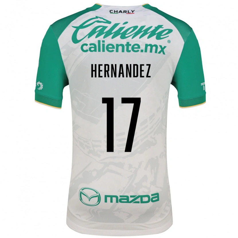 Danxen Hombre Camiseta Daniel Hernández #17 Verde Claro Blanco 2ª Equipación 2026/27 La Camisa México