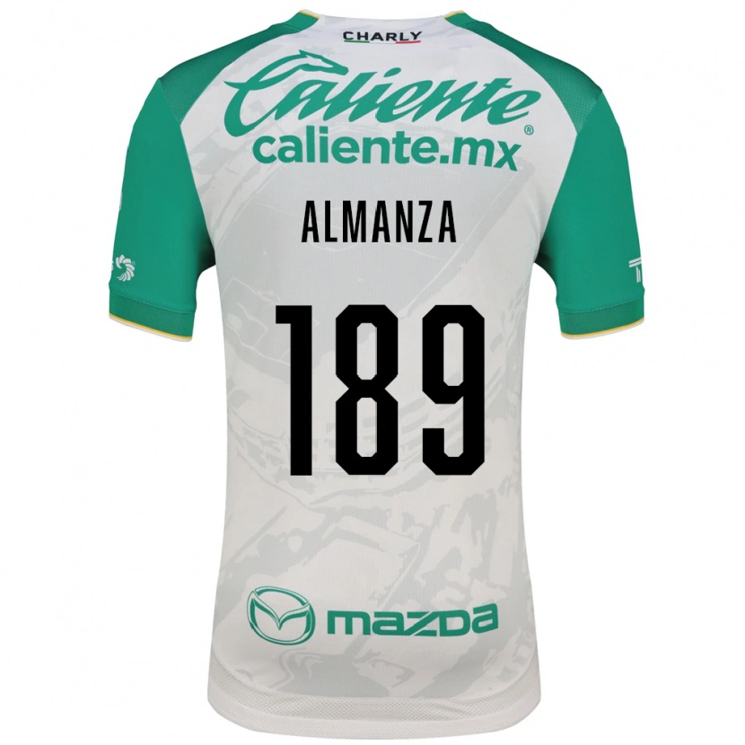 Danxen Hombre Camiseta Román Almanza #189 Verde Claro Blanco 2ª Equipación 2026/27 La Camisa México