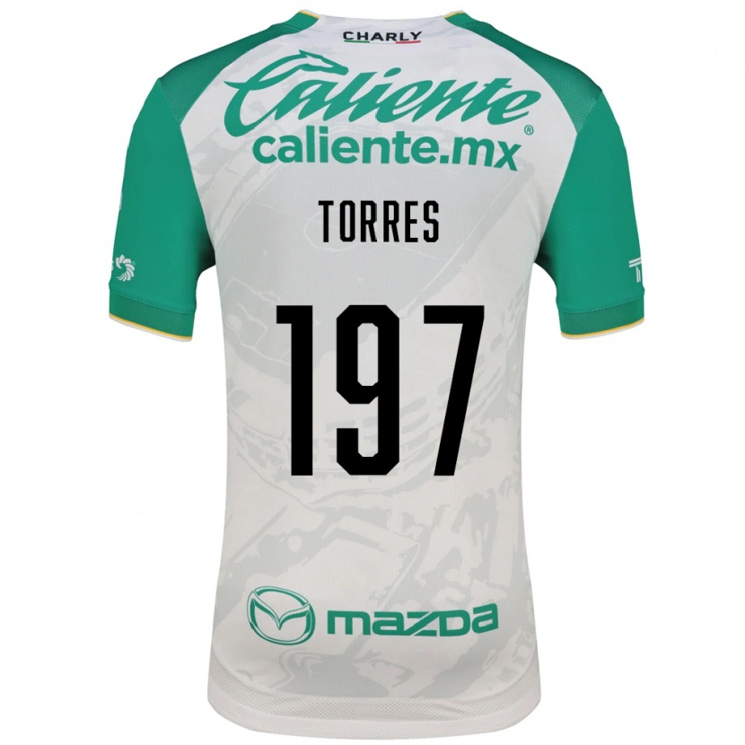 Danxen Hombre Camiseta Erick Torres #197 Verde Claro Blanco 2ª Equipación 2026/27 La Camisa México