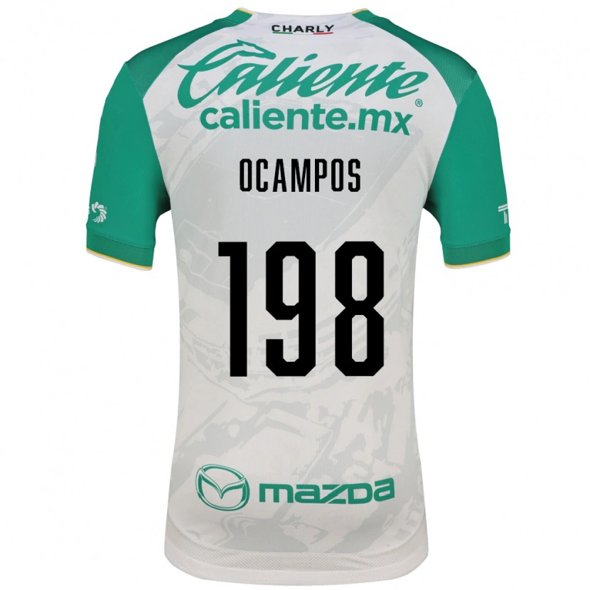 Danxen Hombre Camiseta Omar Ocampos #198 Verde Claro Blanco 2ª Equipación 2026/27 La Camisa México