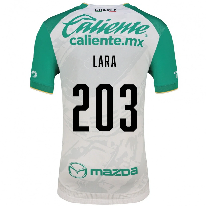 Danxen Hombre Camiseta Jesús Lara #203 Verde Claro Blanco 2ª Equipación 2026/27 La Camisa México