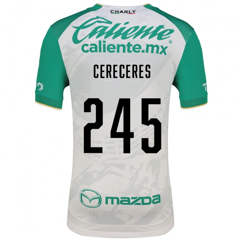 Danxen Hombre Camiseta Thomas Cereceres #245 Verde Claro Blanco 2ª Equipación 2026/27 La Camisa México