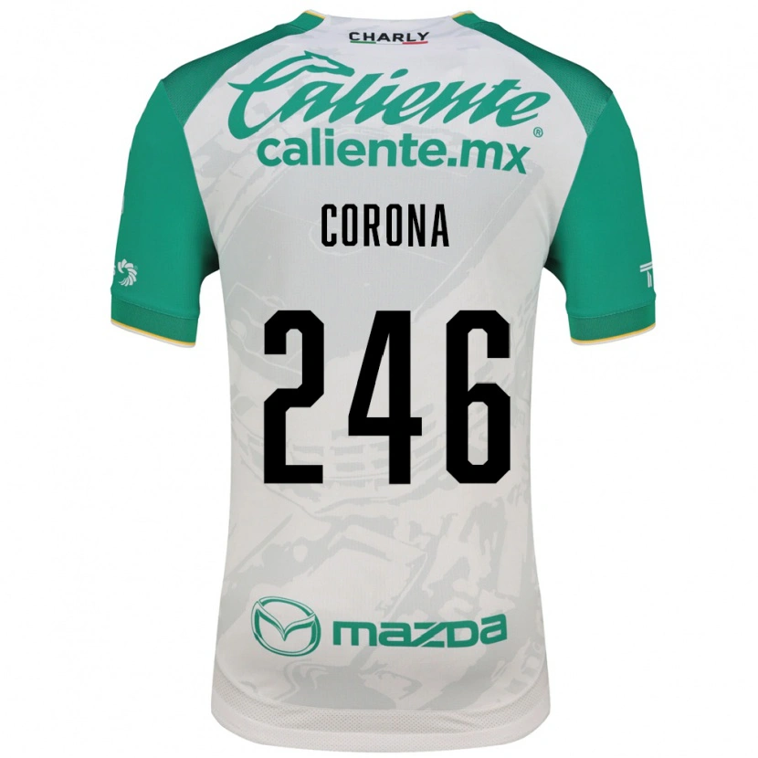 Danxen Hombre Camiseta Michael Corona #246 Verde Claro Blanco 2ª Equipación 2026/27 La Camisa México
